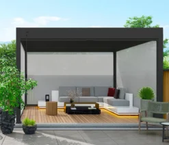 Weide Sonnenrollo für Deluxe/Classic Pergola, ca. B400 cm