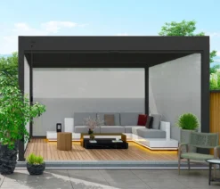 Weide Sonnenrollo für Deluxe Pergola, ca. B265 cm