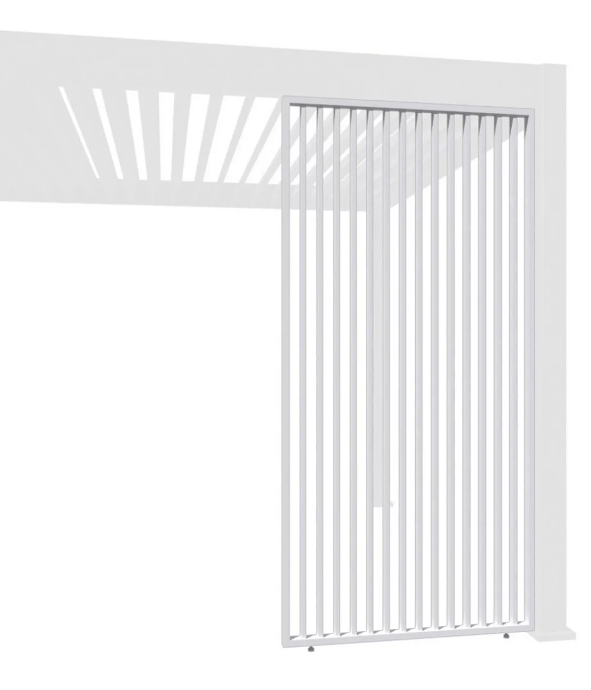 Weide Vertikales Seitenwand-Paneel, ca. B123/H236 cm