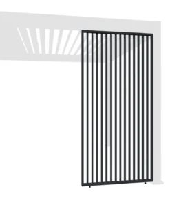 Weide Vertikales Seitenwand-Paneel, ca. B113/H236 cm