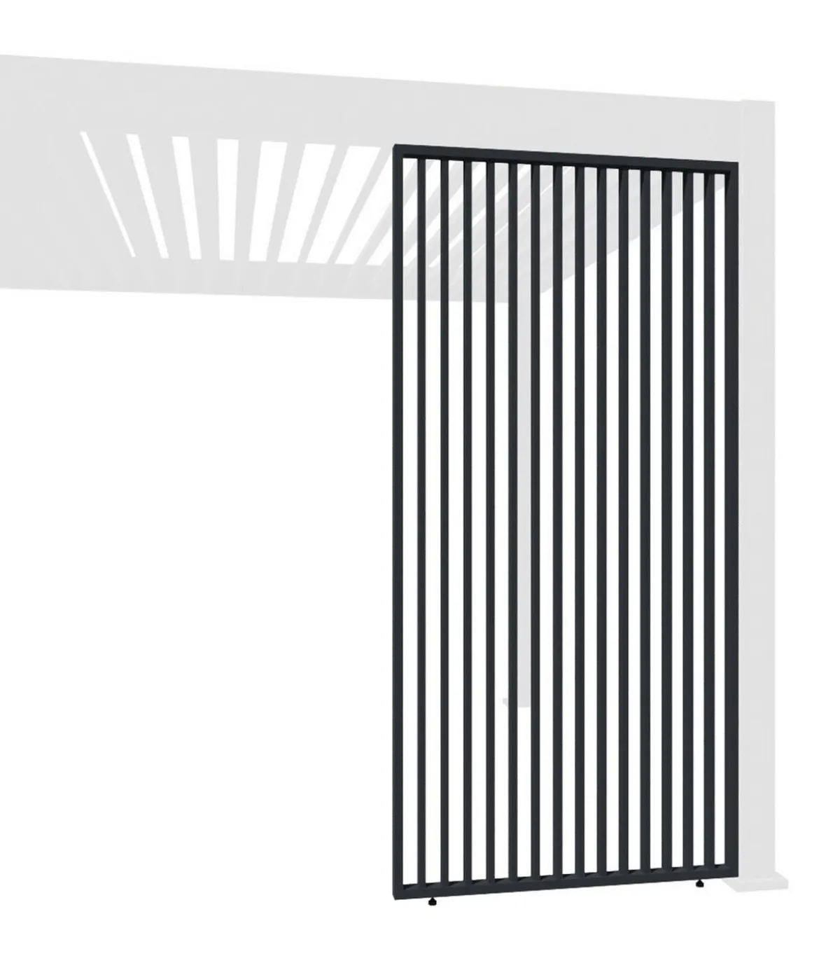 Weide Vertikales Seitenwand-Paneel, ca. B113/H236 cm