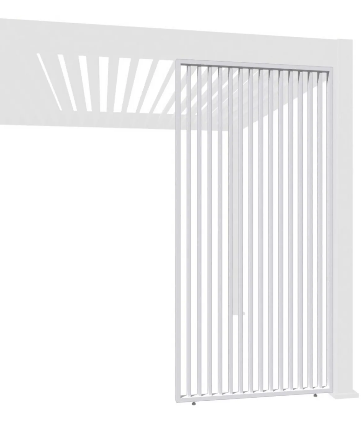 Weide Vertikales Seitenwand-Paneel, ca. B113/H236 cm