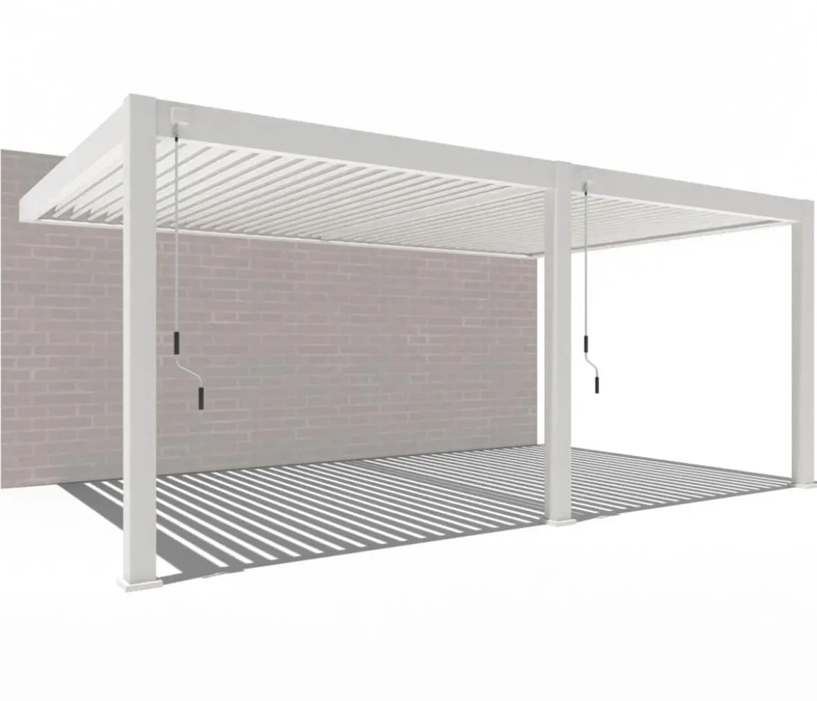 Weide Wand-Pergola Deluxe Plus 4x6, ca. B600/H255/T400 cm