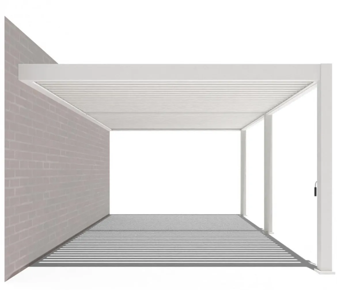 Weide Wand-Pergola Deluxe Plus 4x6, ca. B600/H255/T400 cm