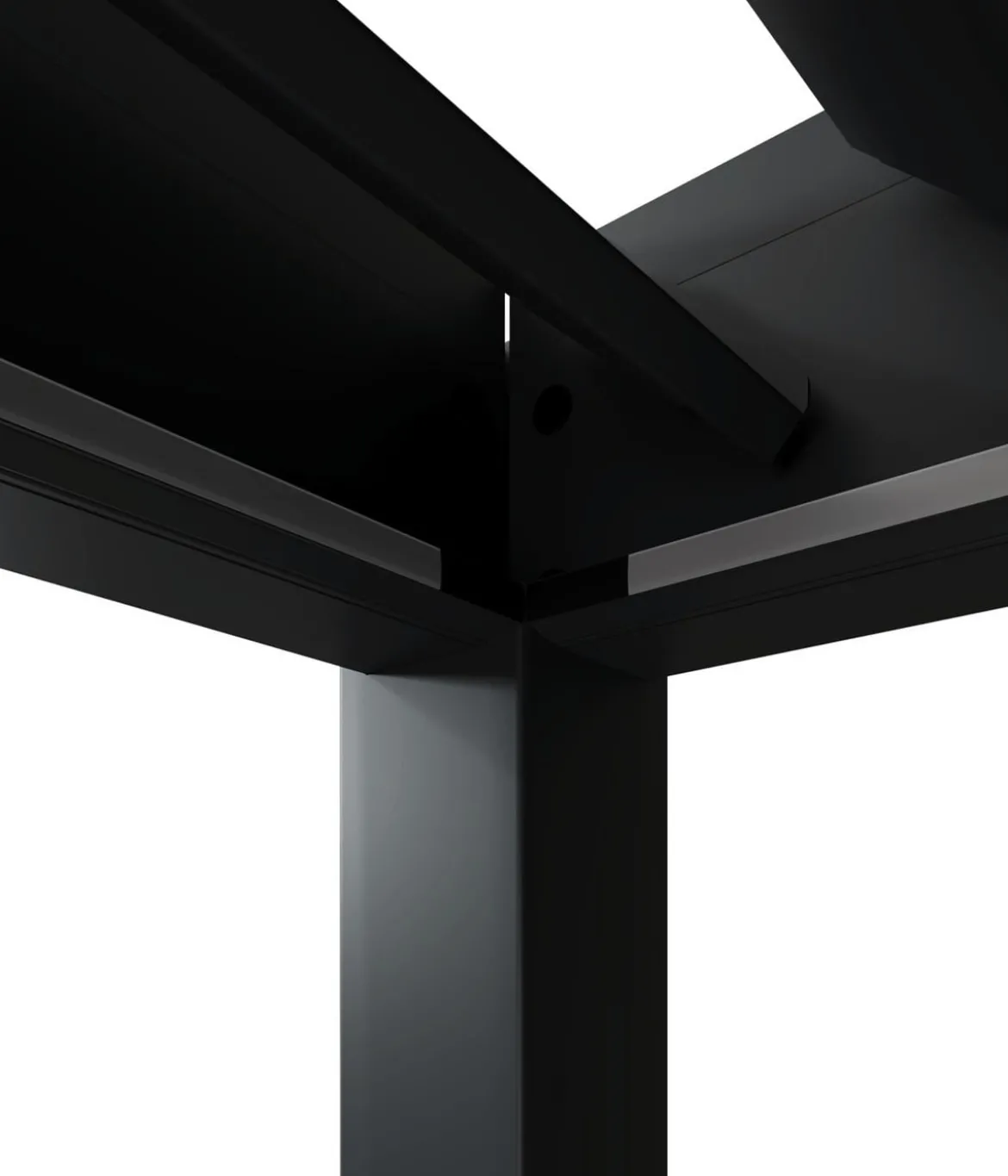 Weide Wand-Pergola LED E-Deluxe Plus 4x6, ca. B600/H255/T400 cm