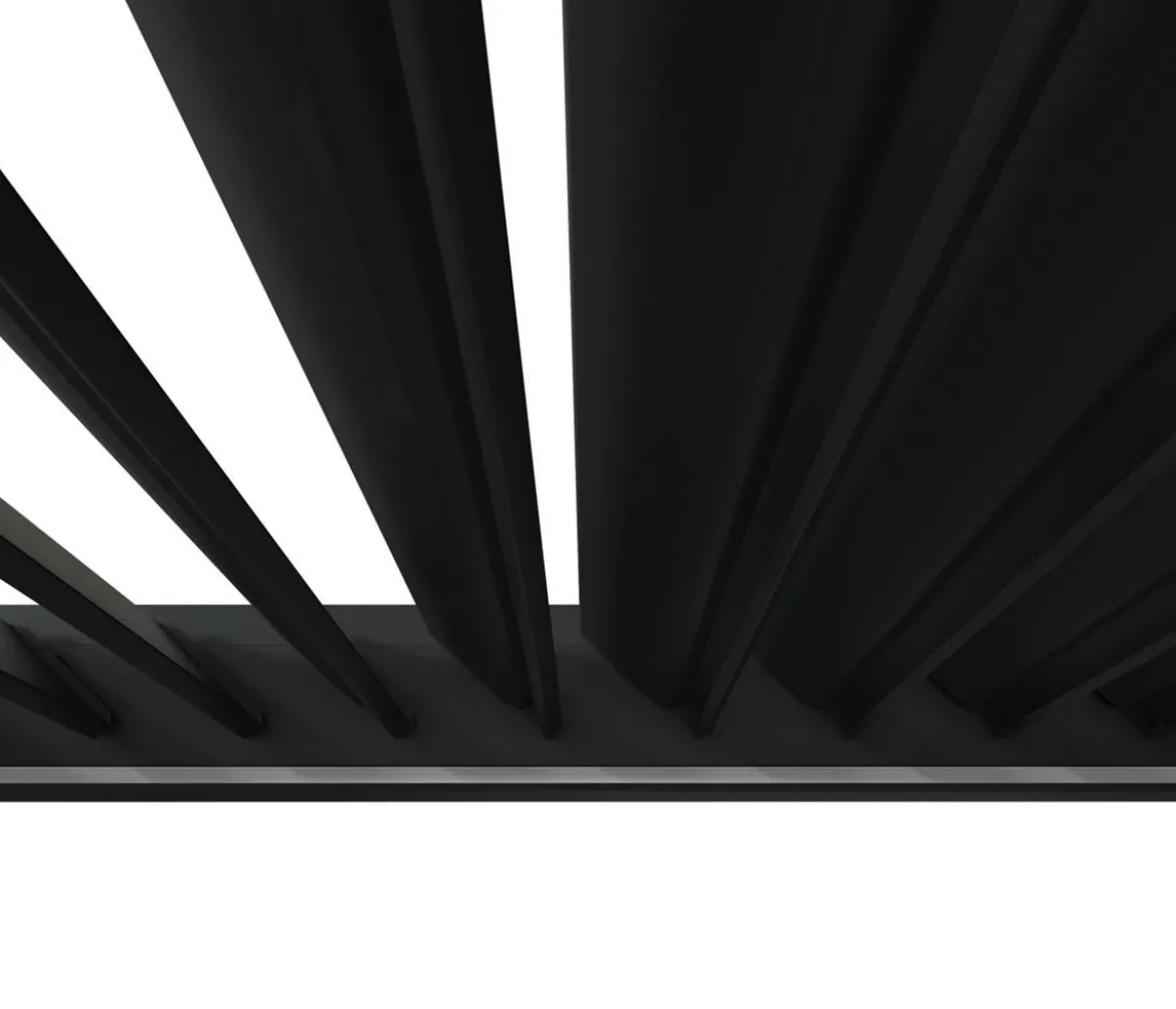 Weide Wand-Pergola LED E-Deluxe Plus 4x6, ca. B600/H255/T400 cm
