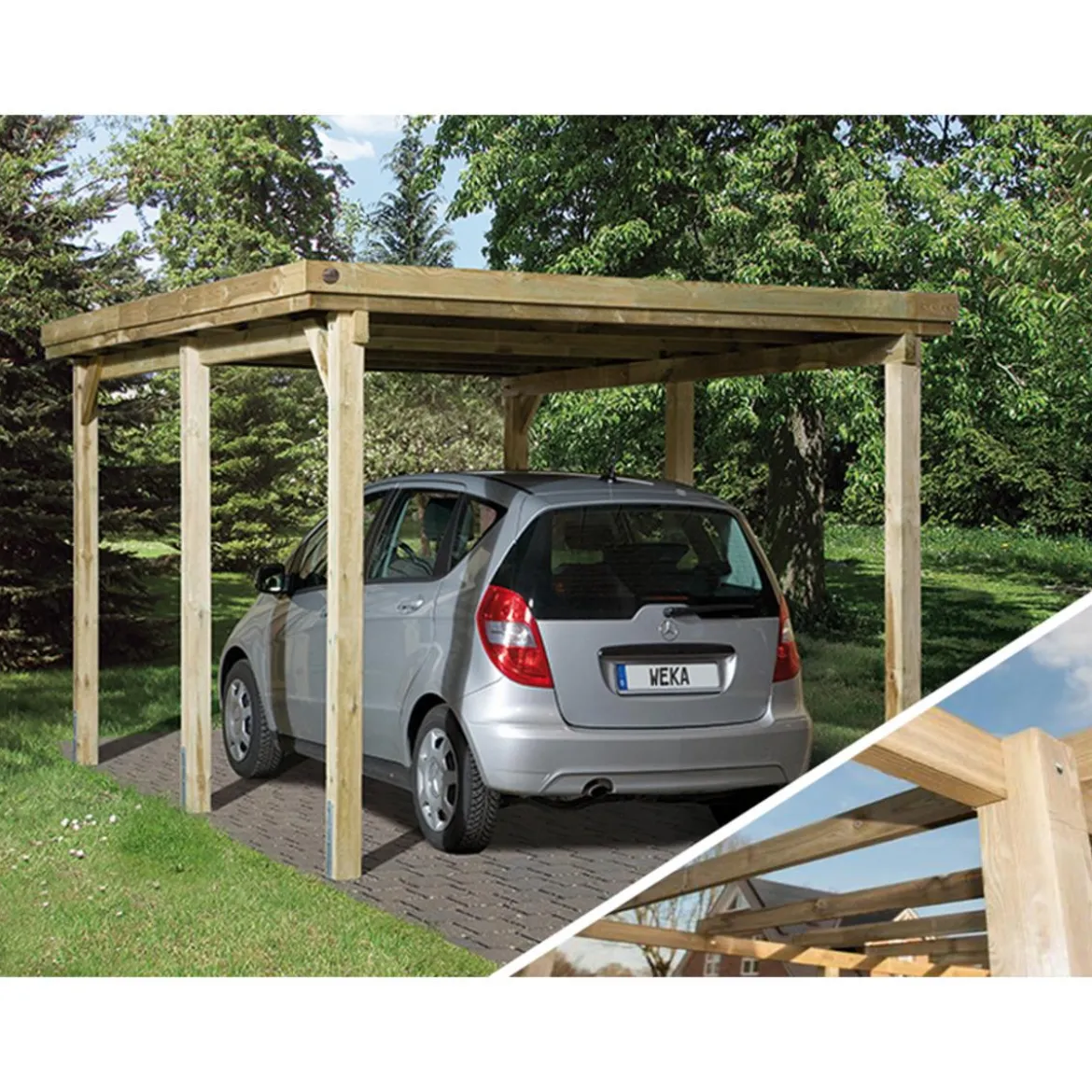 Weka Carport 617, ohne Dacheindeckung