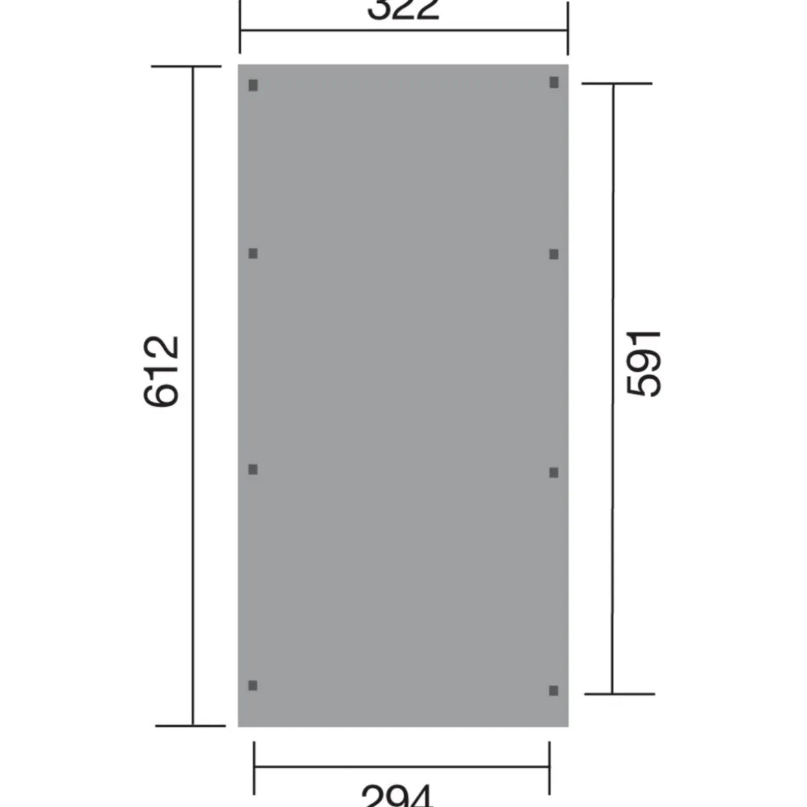 Weka Carport 617, ohne Dacheindeckung
