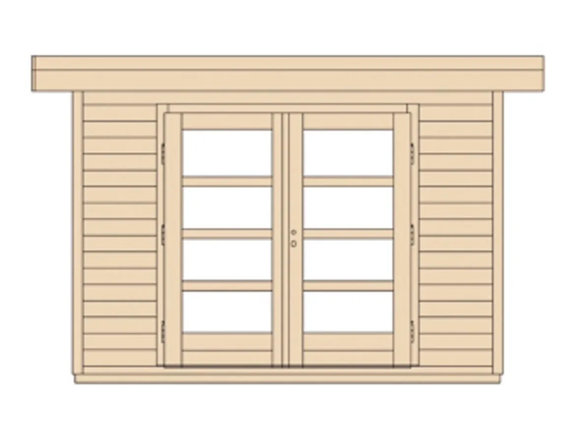 Weka Designhaus 126 Gr.1, ca. B361/H225/T286 cm