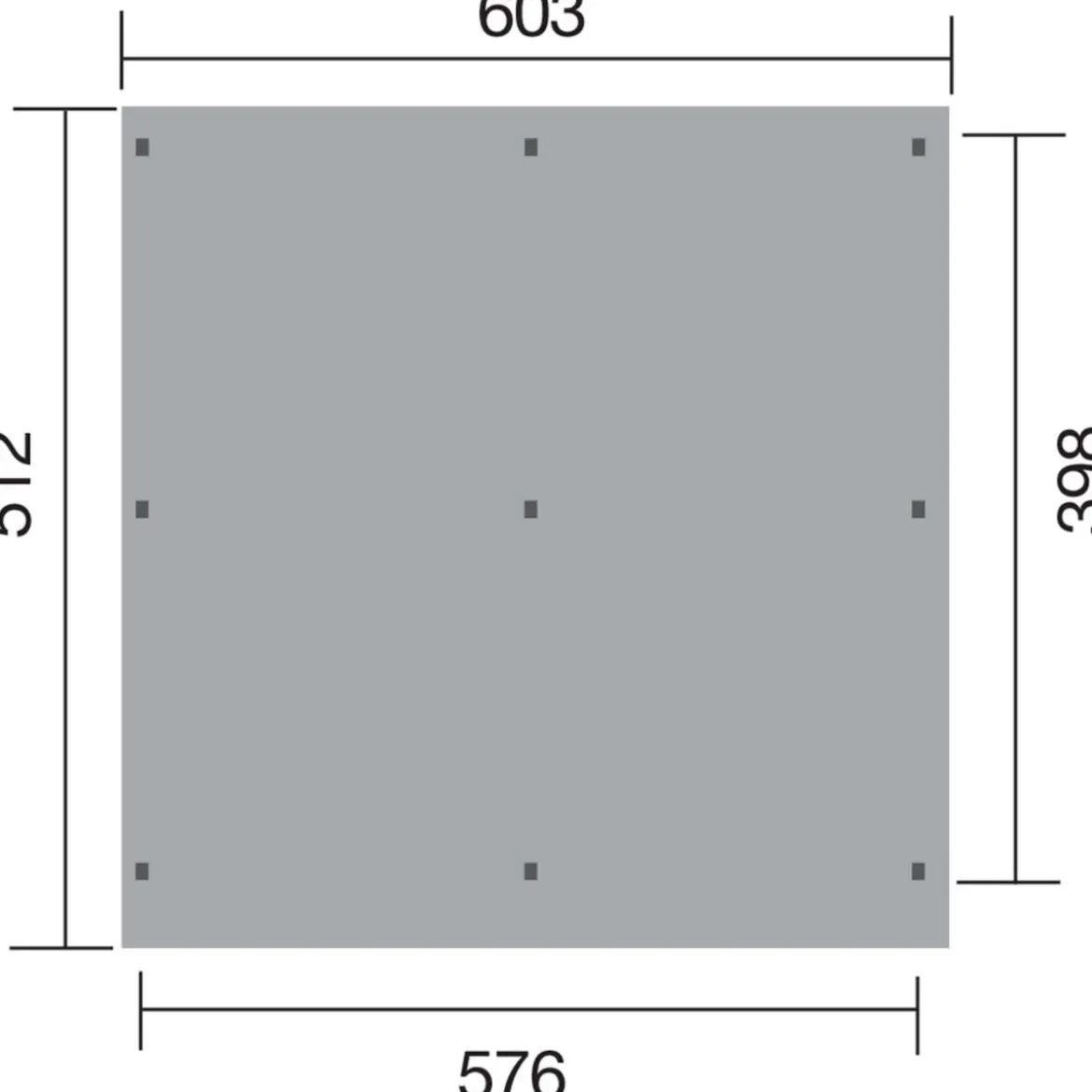 Weka Doppelcarport 618, ohne Dacheindeckung