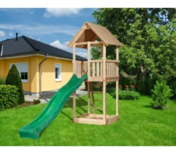 Weka Drachenturm inkl. Rutsche & Sandkasten, ca. B150/H331/T400 cm