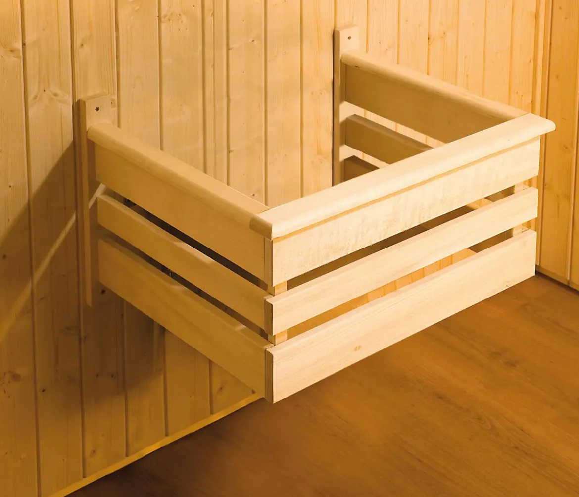 Weka Ecksauna Kiruna mit Glastür, inkl. Ofen