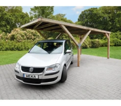 Weka Einzelcarport Stahldach, ca. B306/H250/T606 cm