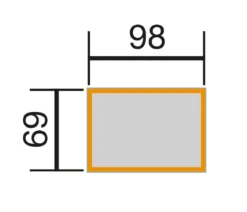 Weka Element-Hochbeet 669, ca. B100/H69/T71 cm