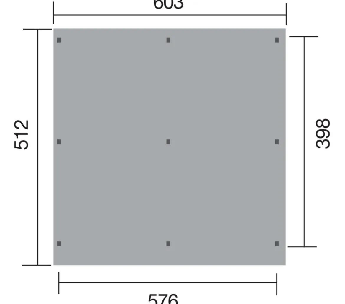 Weka Flachdach-Doppelcarport 618