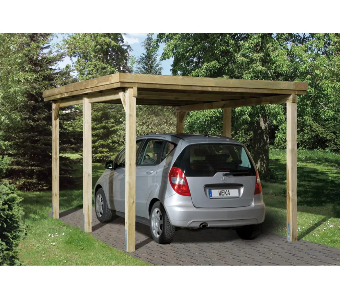 Weka Flachdach-Einzelcarport 617
