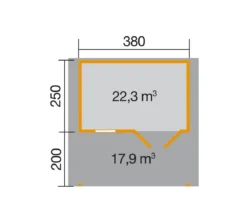 Weka Gartenhaus 111 A
