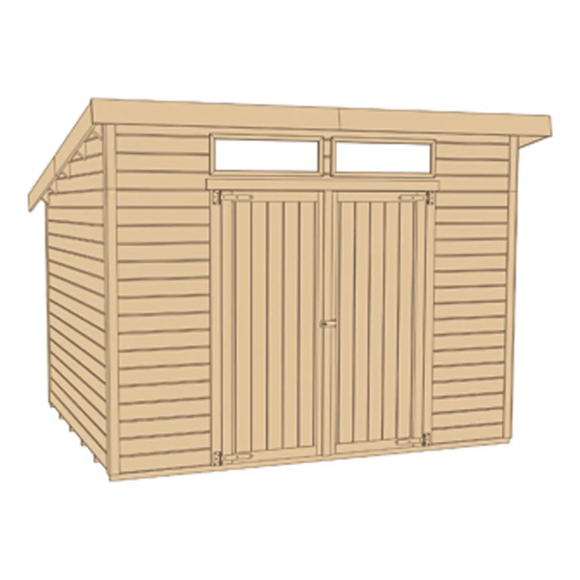 Weka Gartenhaus 325 A, ca. B200/H236/T241 cm