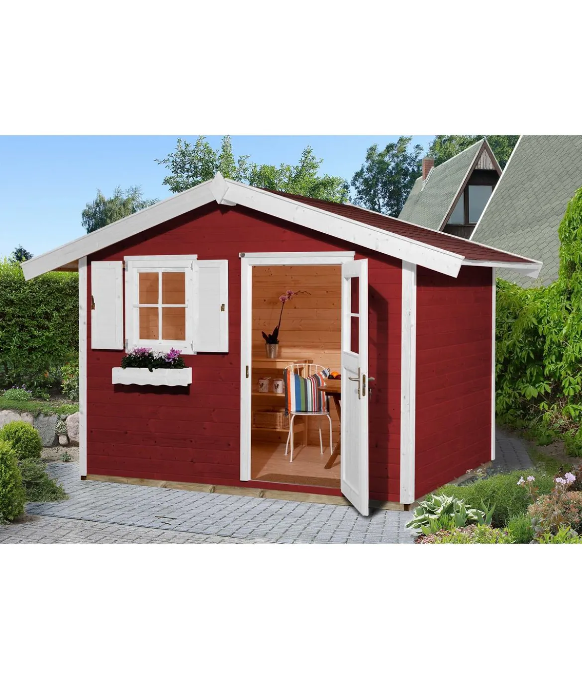 Weka Gartenhaus 123 Gr. 3, ca. B380/H253/T239 cm