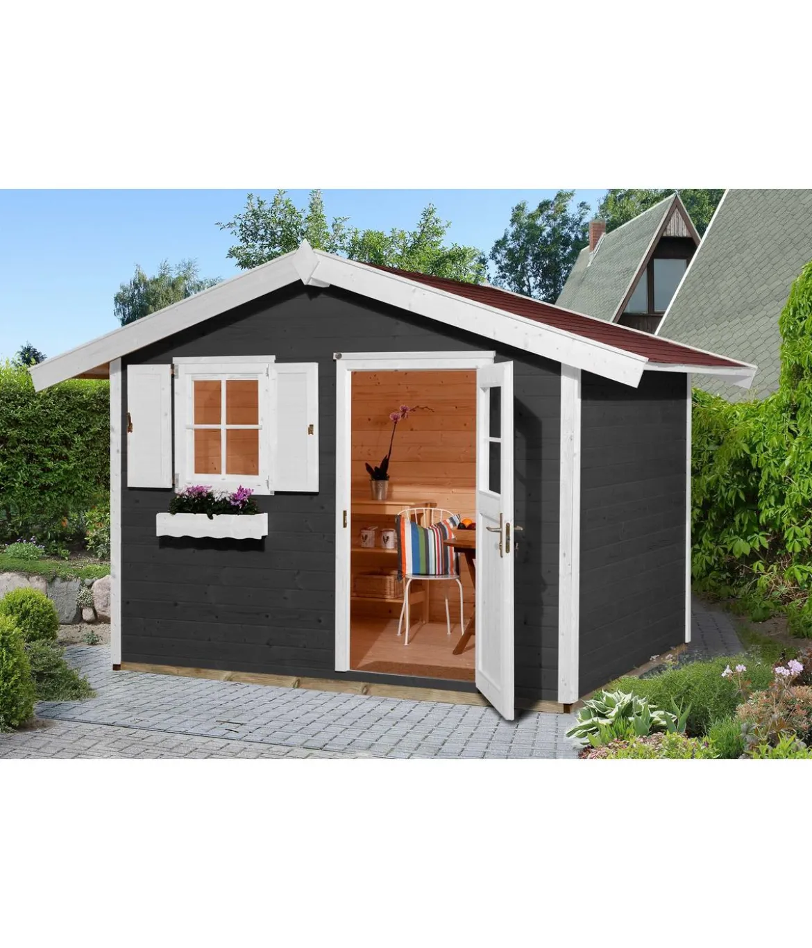 Weka Gartenhaus 123 Gr. 3, ca. B380/H253/T239 cm