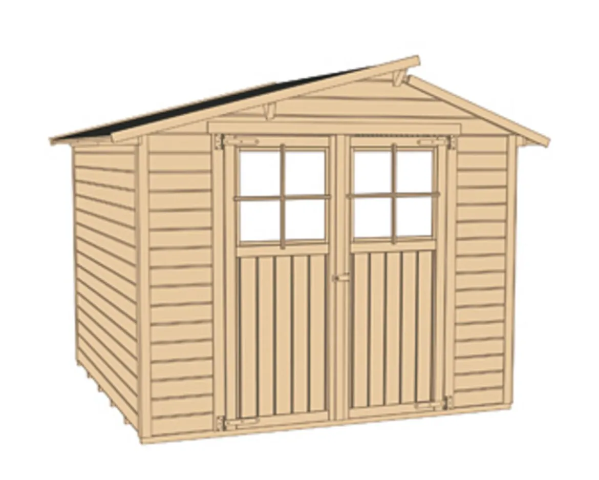 Weka Gartenhaus 323 Gr.1, ca. B225/H221/T171 cm