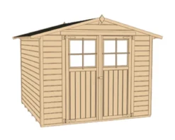 Weka Gartenhaus 316 Gr.1, ca. B240/H221/T171 cm