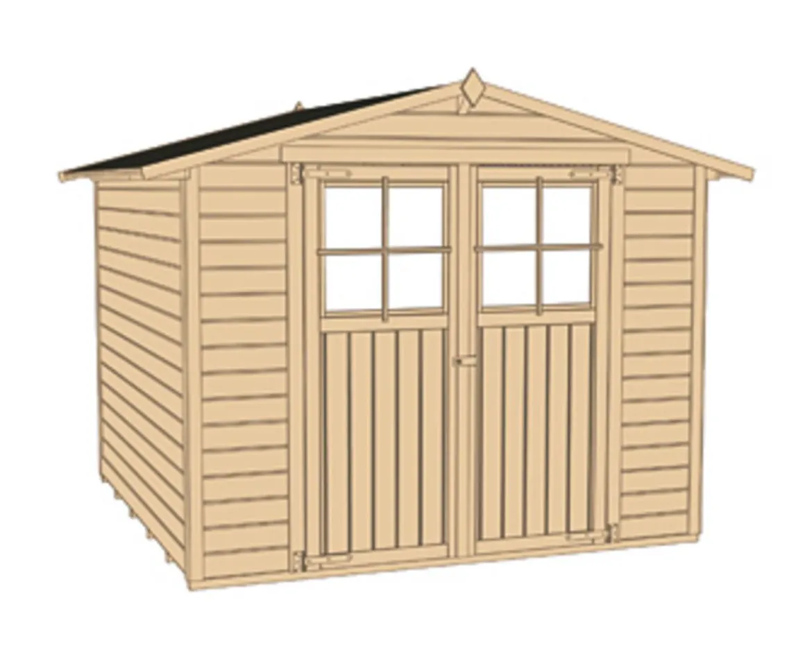 Weka Gartenhaus 316 Gr.1, ca. B240/H221/T171 cm