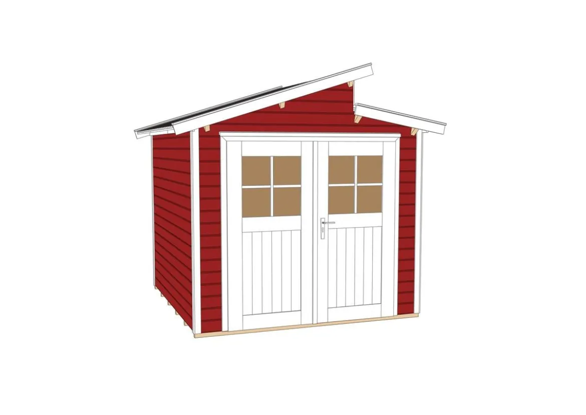 Weka Gartenhaus 226 Gr.1, ca. B237/H252/T231 cm