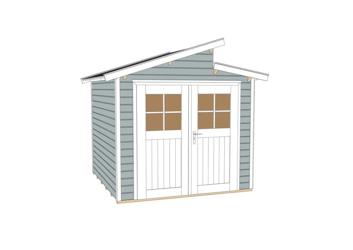 Weka Gartenhaus 226 Gr.1, ca. B237/H252/T231 cm