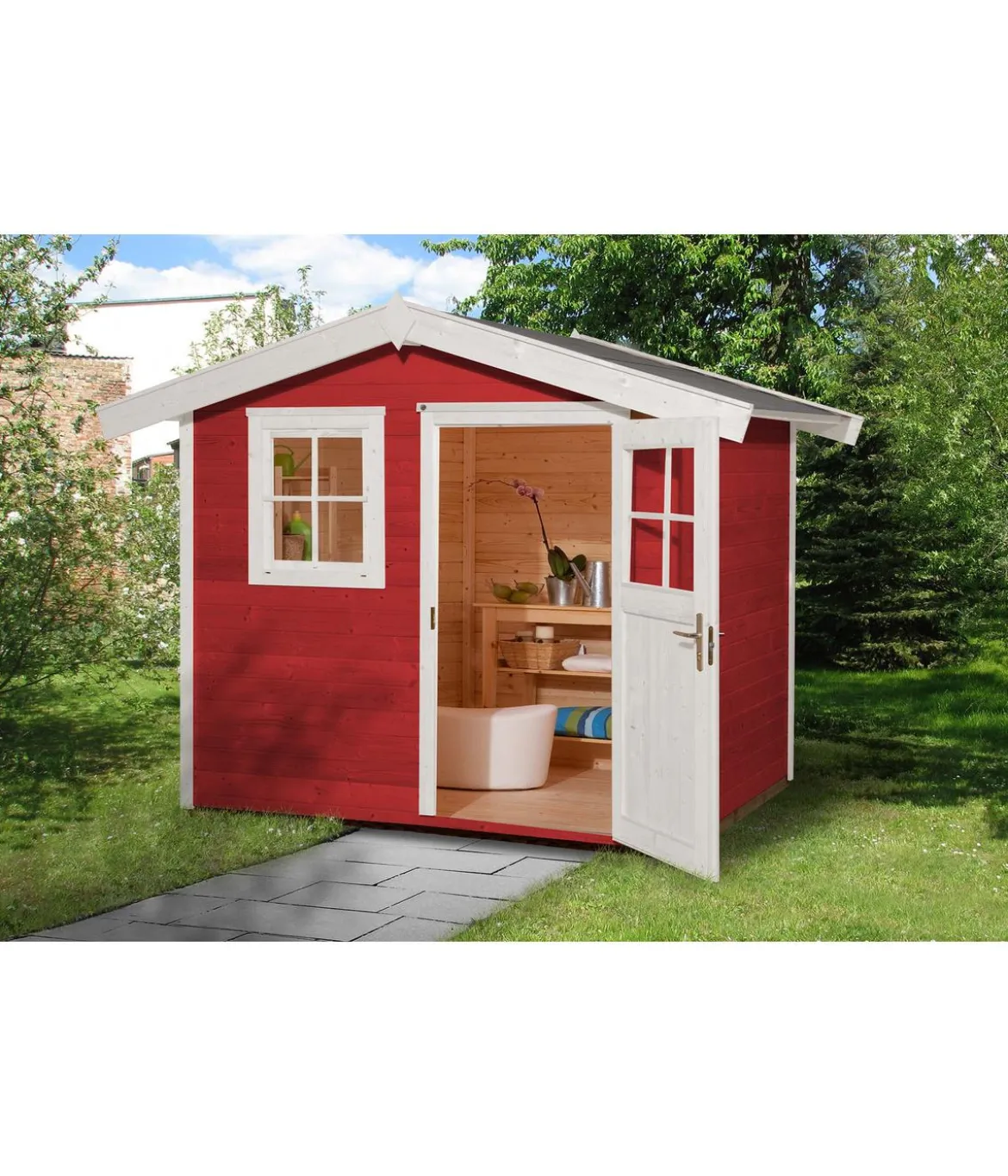Weka Gartenhaus 123 Gr. 5, ca. B380/H253/T324 cm