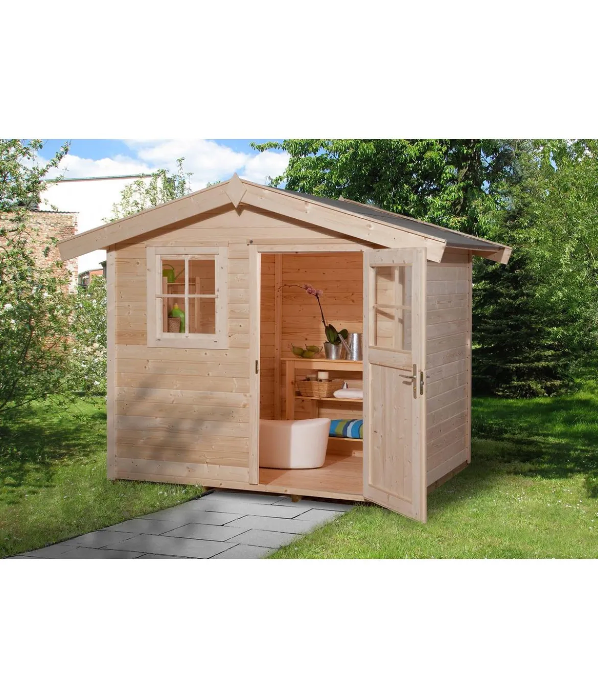 Weka Gartenhaus 123 Gr. 4, ca. B380/H253/T274 cm