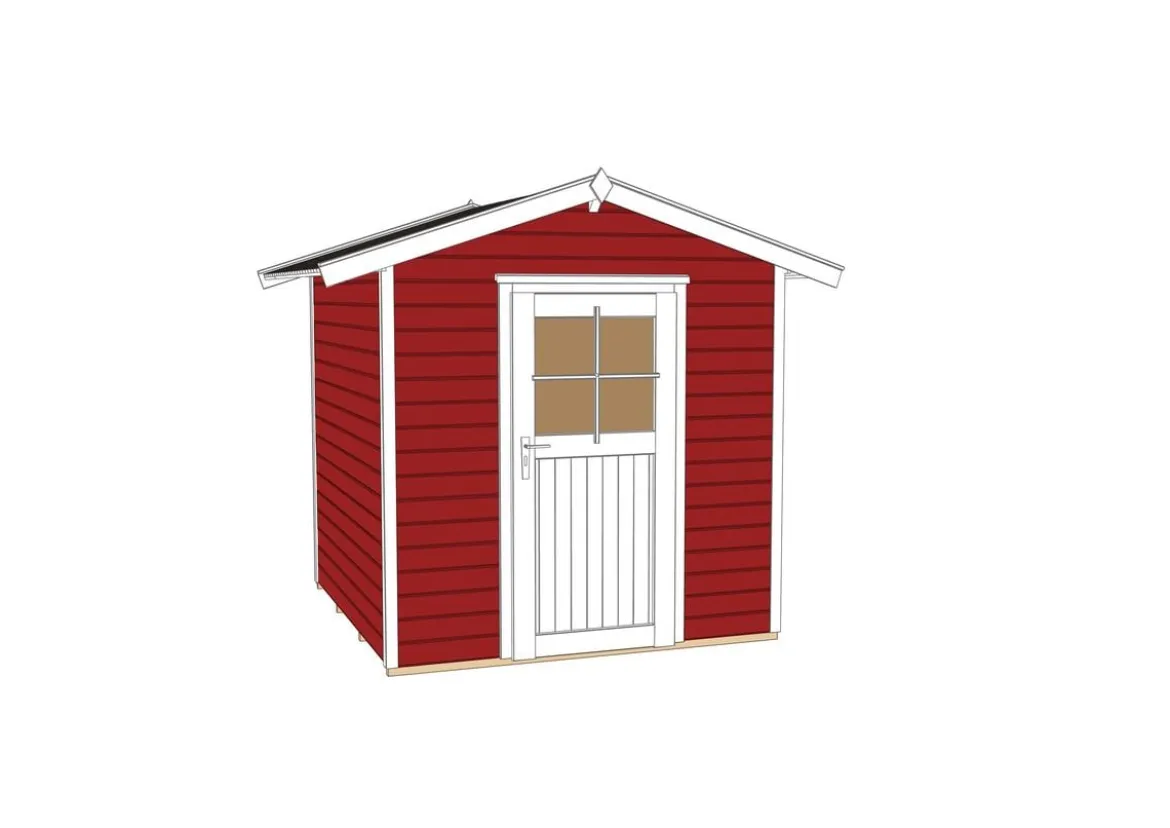 Weka Gartenhaus 223 Gr.1, ca. B260/H238/T178 cm