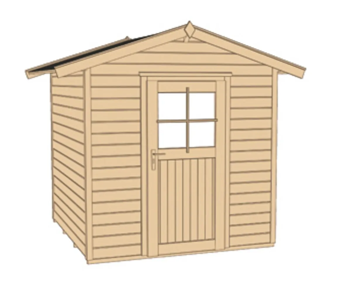 Weka Gartenhaus 223 Gr.1, ca. B260/H238/T178 cm