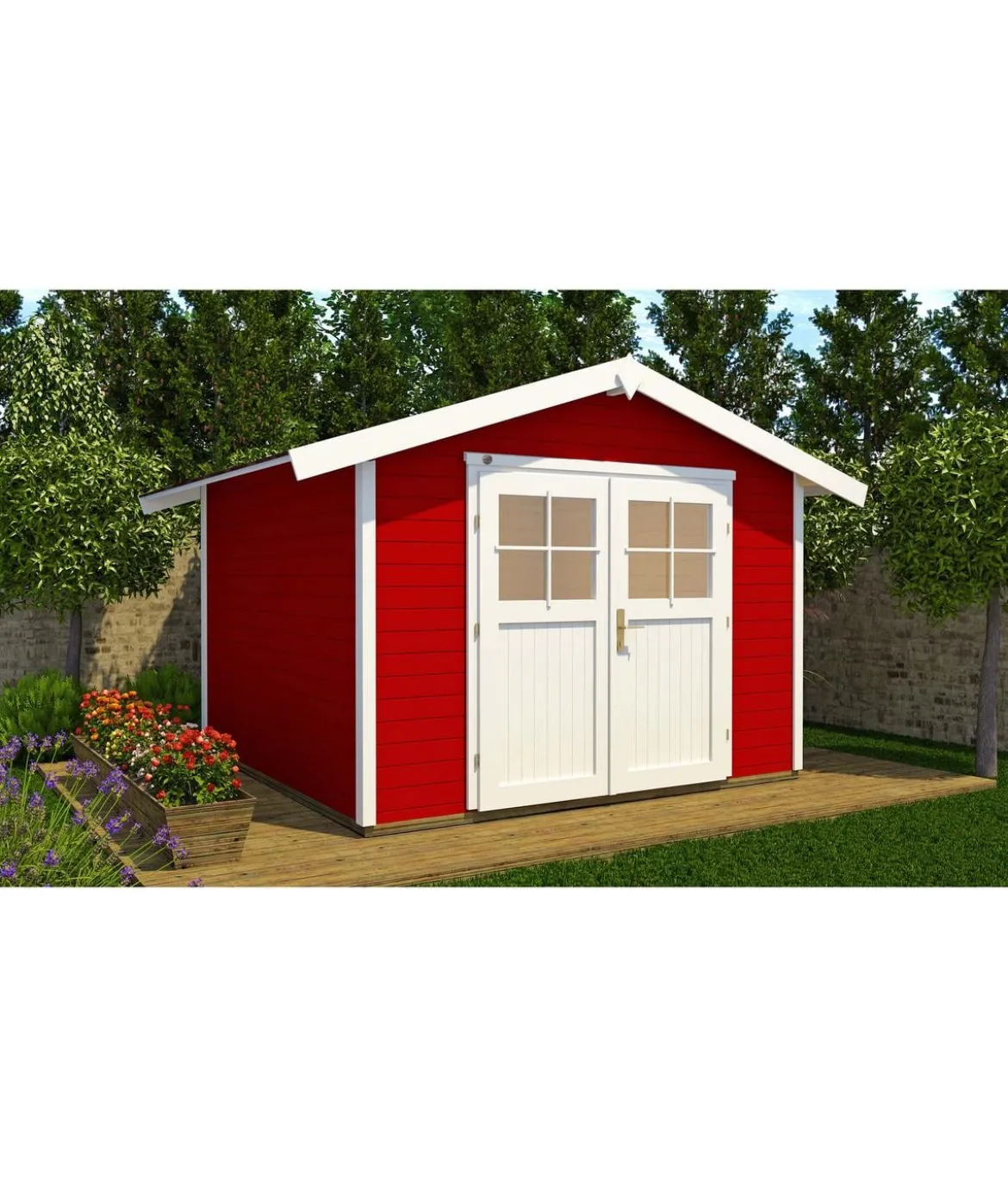 Weka Gartenhaus 122 Gr. 1, ca. B285/H249/T239 cm