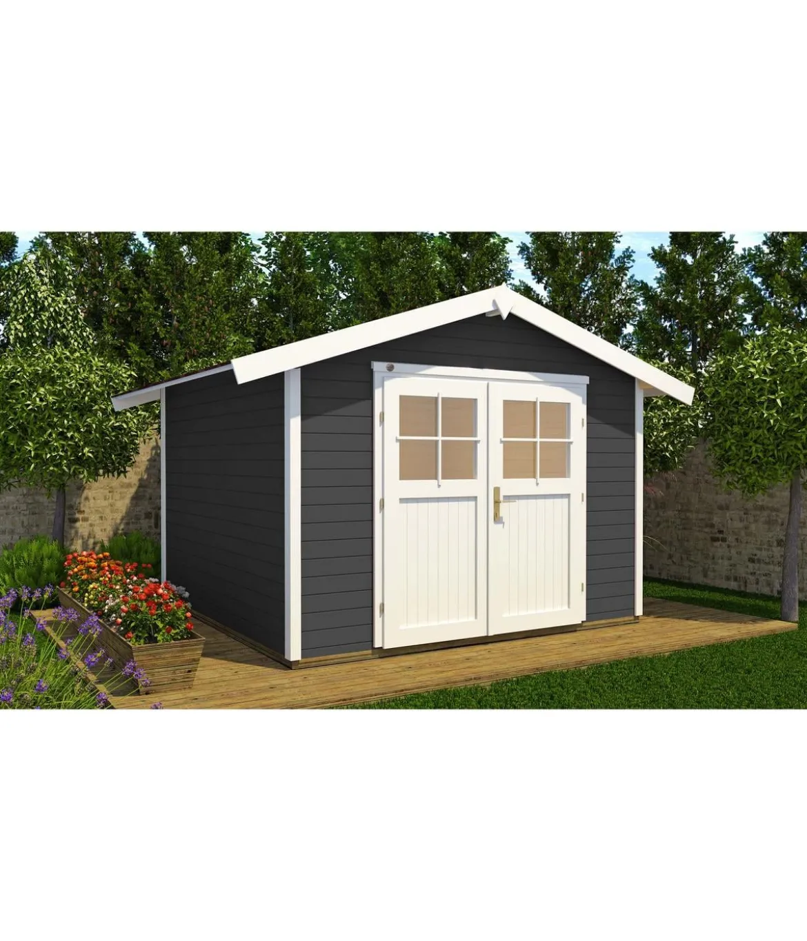 Weka Gartenhaus 122 Gr. 1, ca. B285/H249/T239 cm