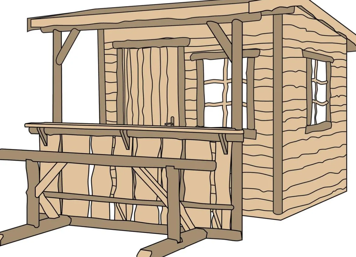 Weka Gartenhaus Nature 1, ca. B287/H251/T331 cm
