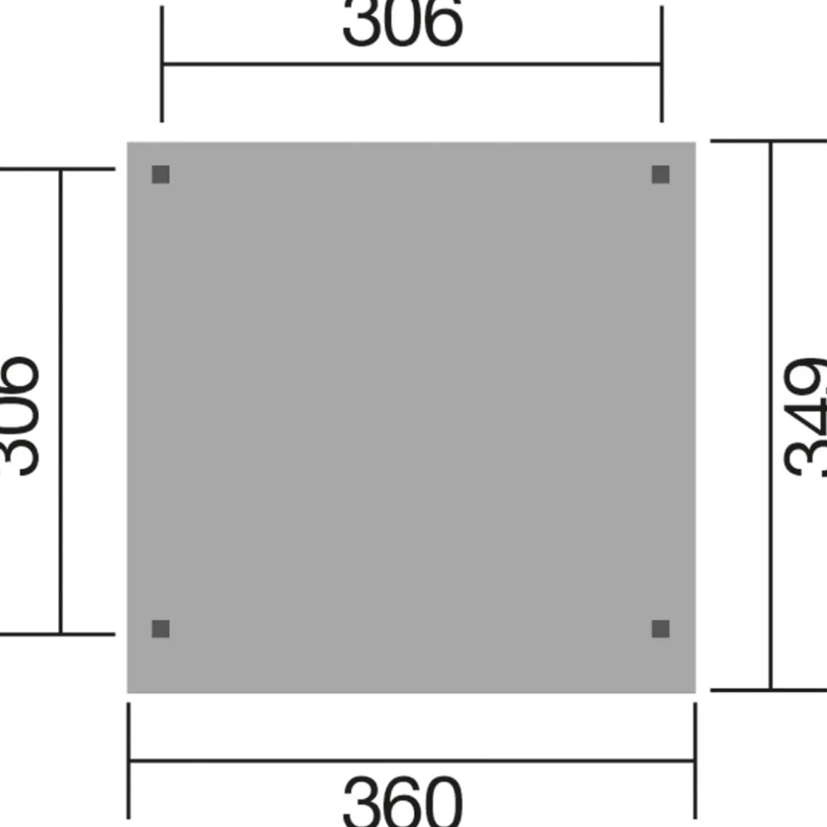 Weka Gartenlaube 657 Gr. 2, ca. B349/H230/T360 cm