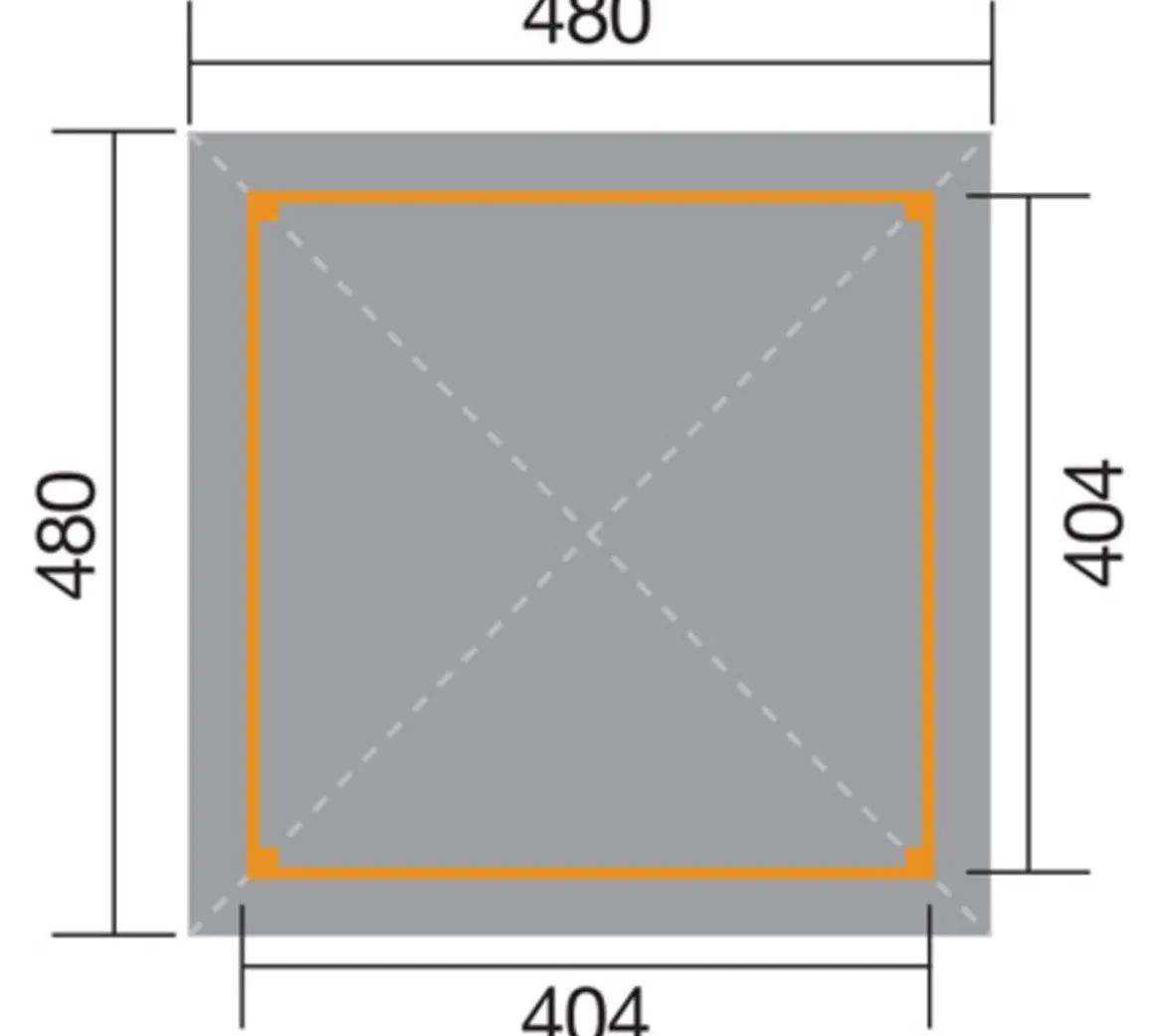 Weka Gartenoase 651 A Gr. 2, ca. B480/H314/T480 cm