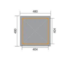 Weka Gartenoase 651 A Gr. 2, ca. B480/H314/T480 cm