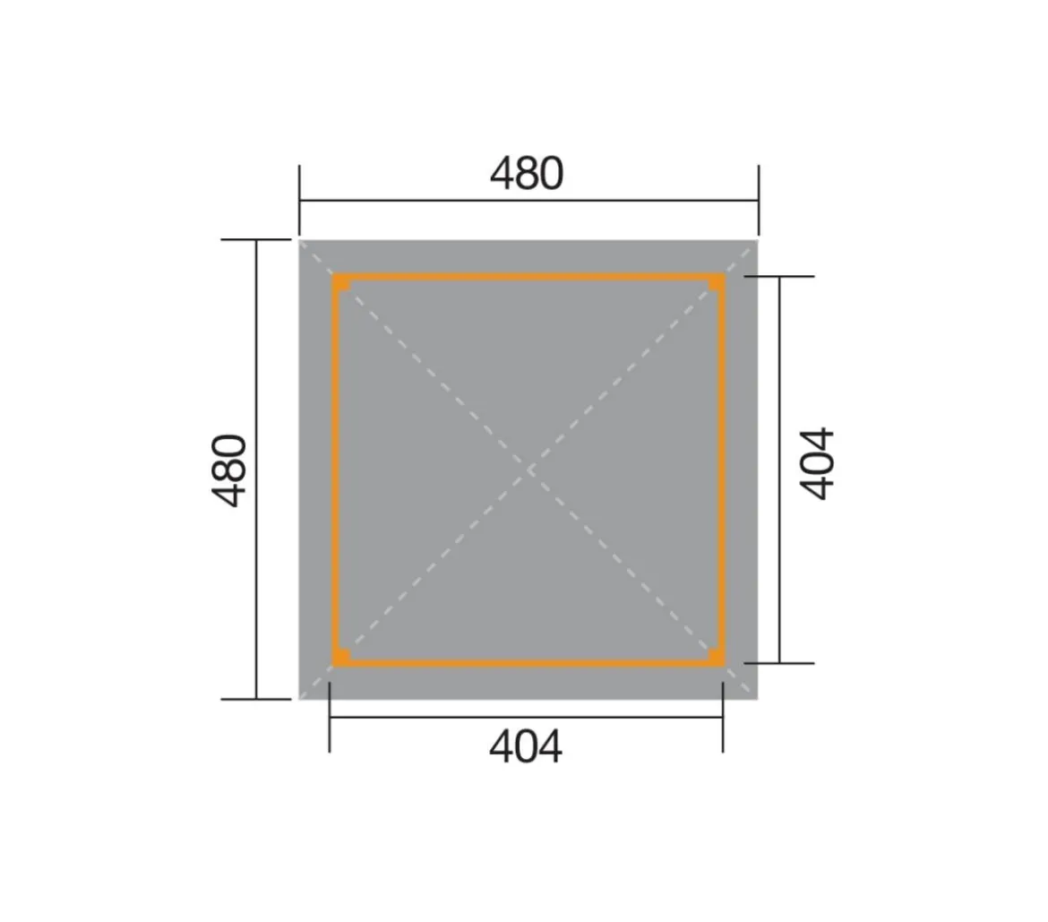 Weka Gartenoase 651 A Gr. 2, ca. B480/H314/T480 cm