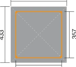 Weka Gartenoase 651 A Gr. 1, ca. B433/H314/T433 cm