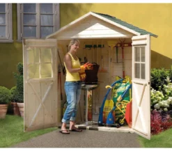 Weka Garten- und Terrassenschrank 357, ca. B185/H216/T105 cm