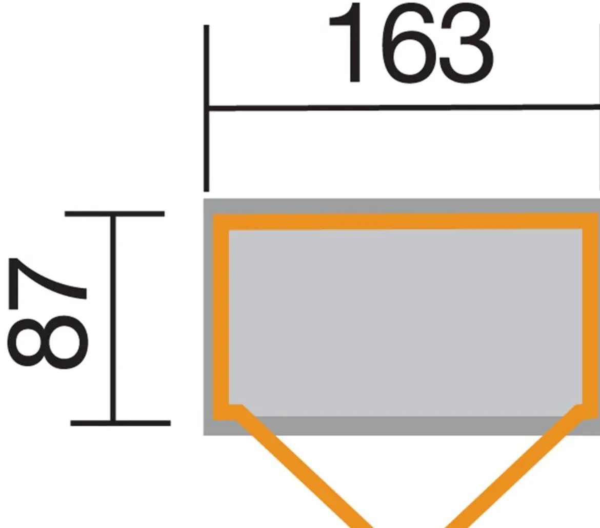 Weka Garten- und Terrassenschrank 357, ca. B185/H216/T105 cm