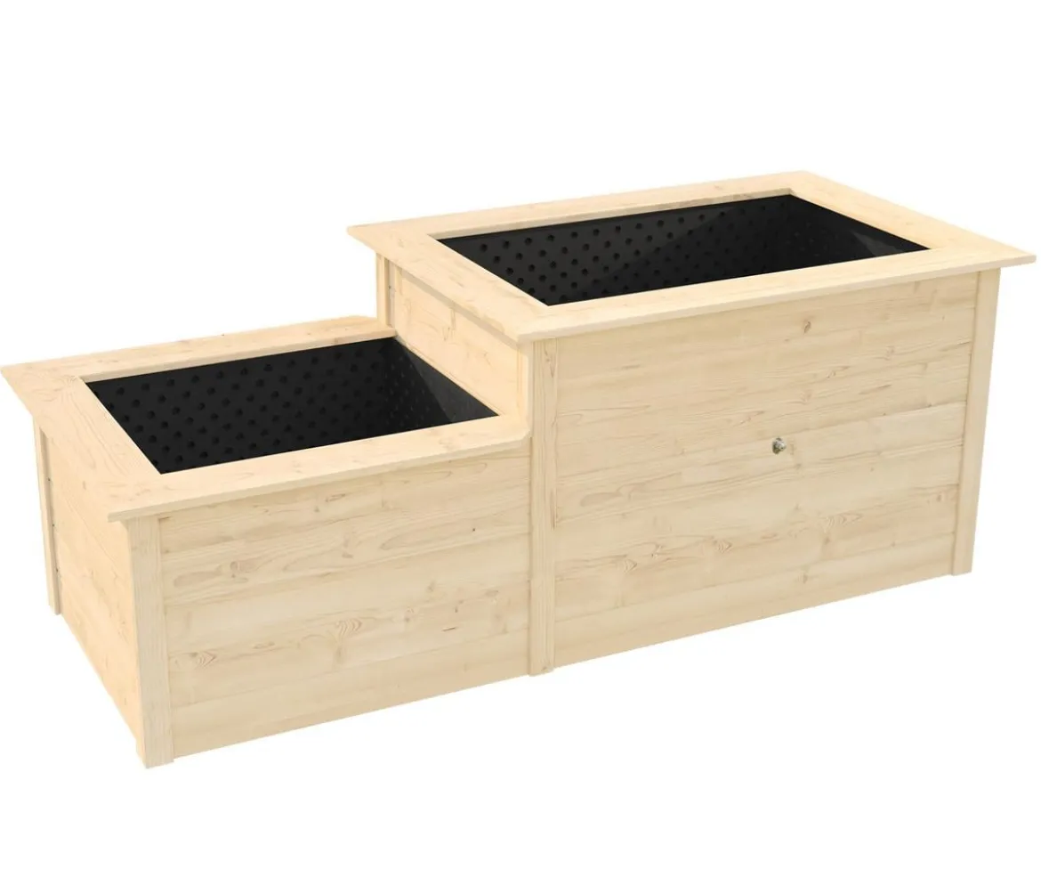 Weka Holz-Stufenhochbeet 669, ca. B218/H81/T82 cm
