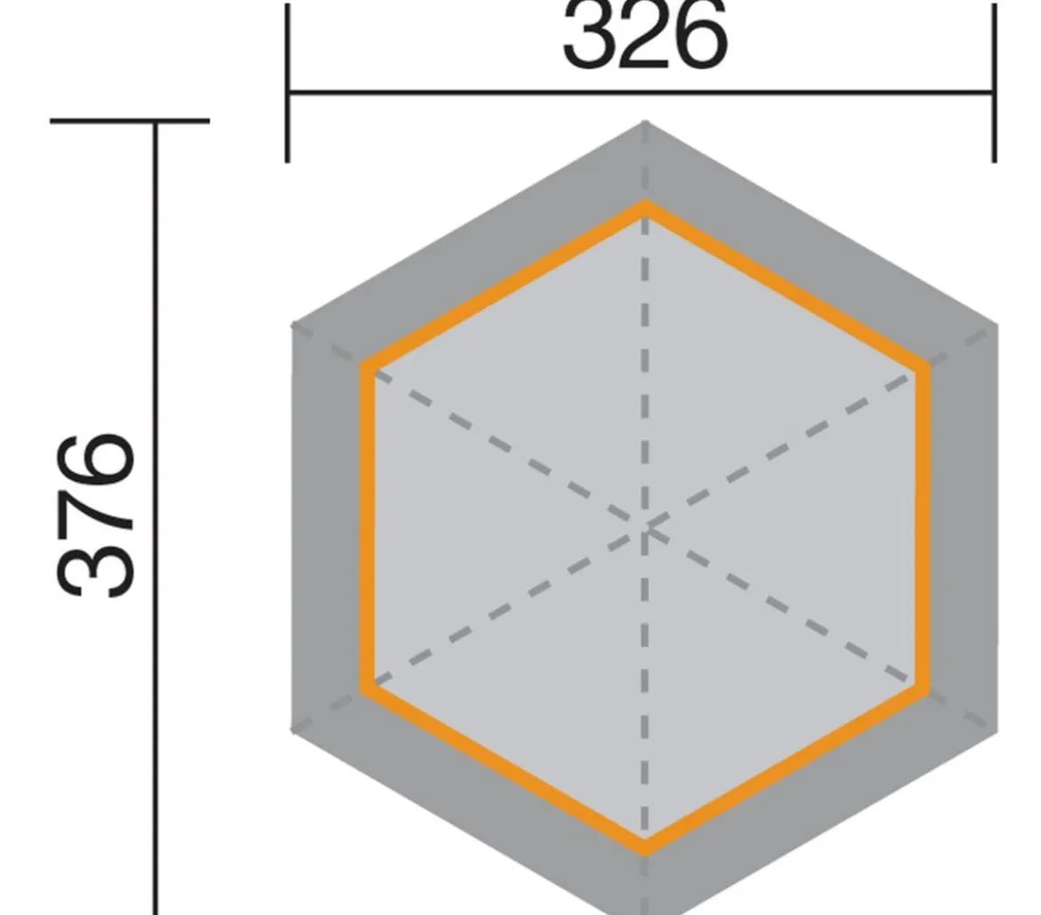 Weka Pavillon 656 Gr. 1, ca. B326/H295/T376 cm