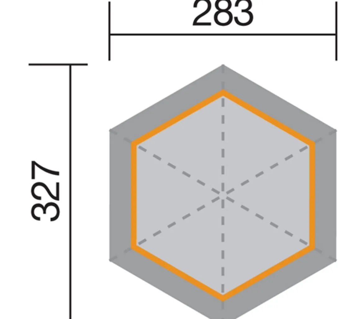 Weka Pavillon 233 inkl. Sitzgarnitur, ca. B283/H245/T327 cm