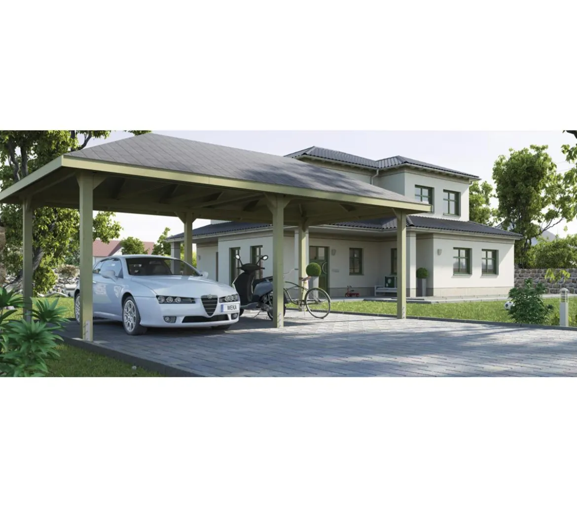 Weka Premium-Carport 651 Gr. 3, ca. B778/H316/T433 cm