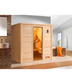 Weka Sauna Bergen mit Glastür