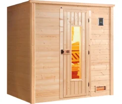 Weka Sauna Bergen mit Holztür