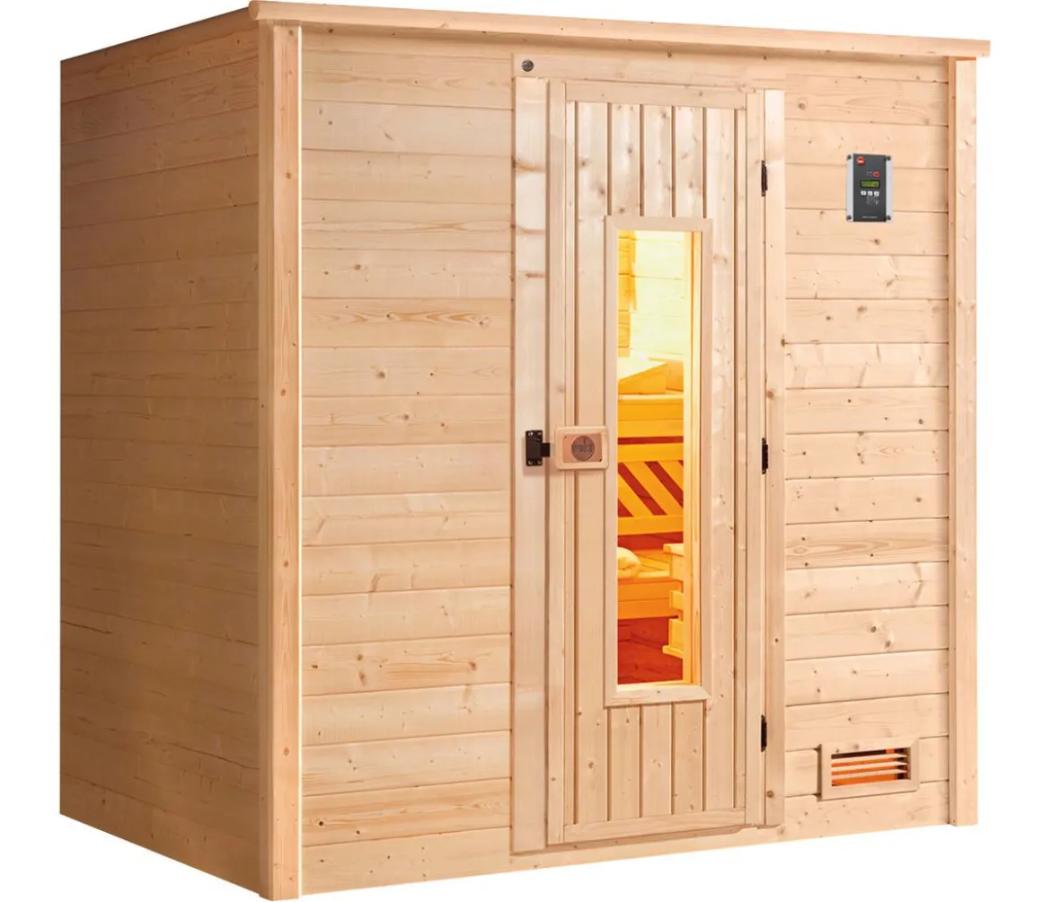 Weka Sauna Bergen mit Holztür